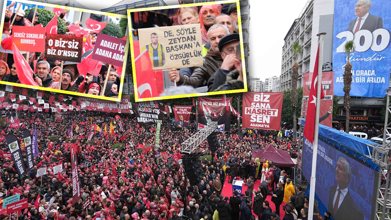 10 binlerce Adanalı Zeydan Karalar’a özgürlük için toplandı: Adana sel oldu, buluşmaya aktı