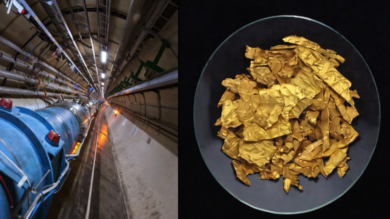 Altın ortaya çıktı: CERN’de kurşun çekirdekleri bir anlığına dönüştü