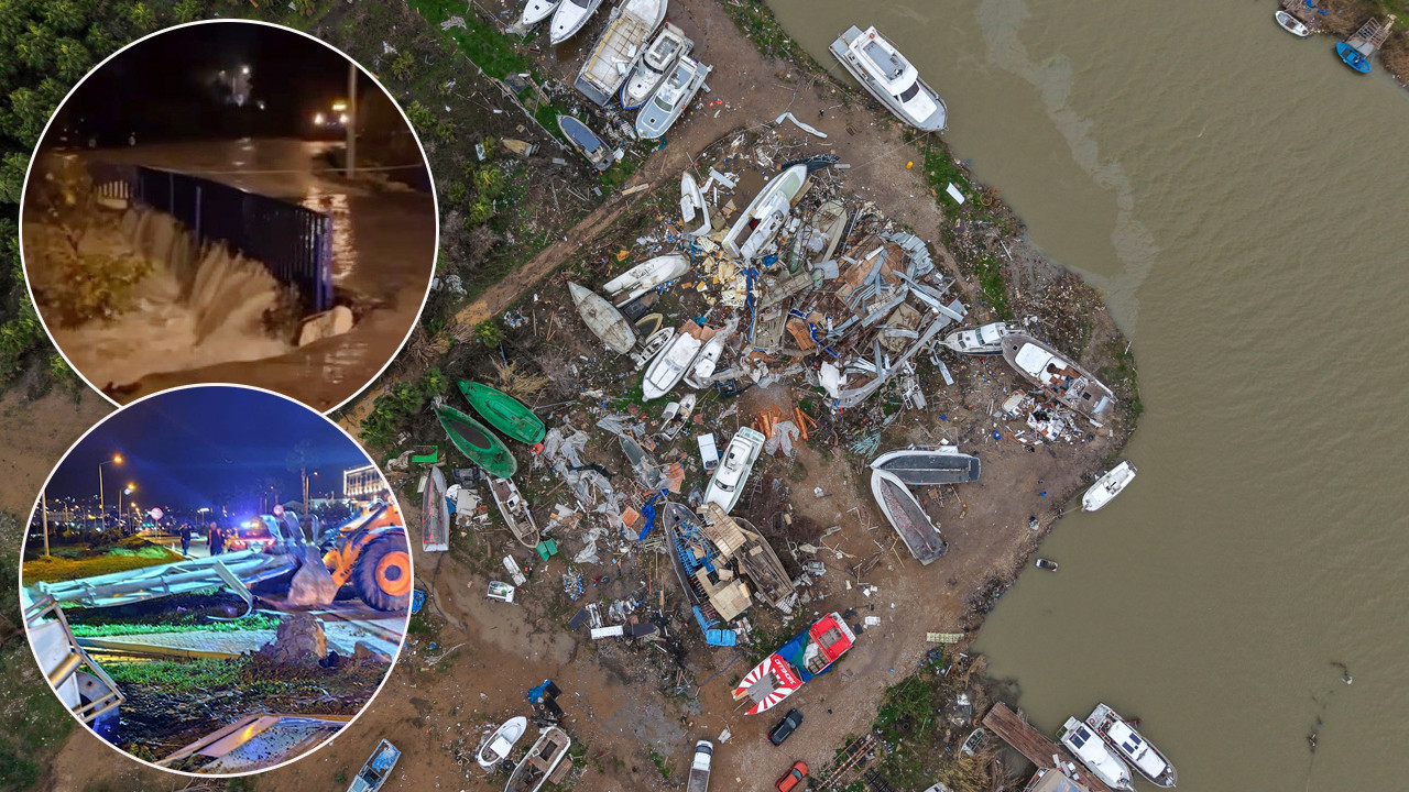 Turizm kentinde büyük yıkım: Milyonlarca lira zarar: Hortum seraları kağıt gibi yırttı