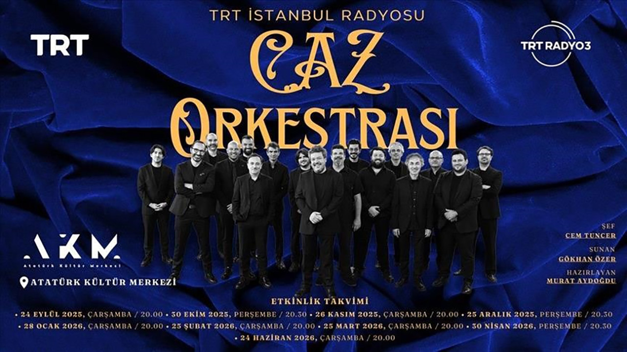 Cazın Büyüsü AKM’yi sarmaladı: TRT Caz Orkestrası’ndan muhteşem gece