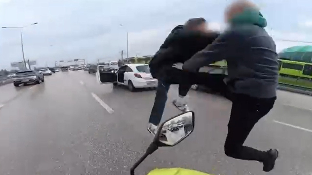 Otoyolda uçan tekmeler konuştu