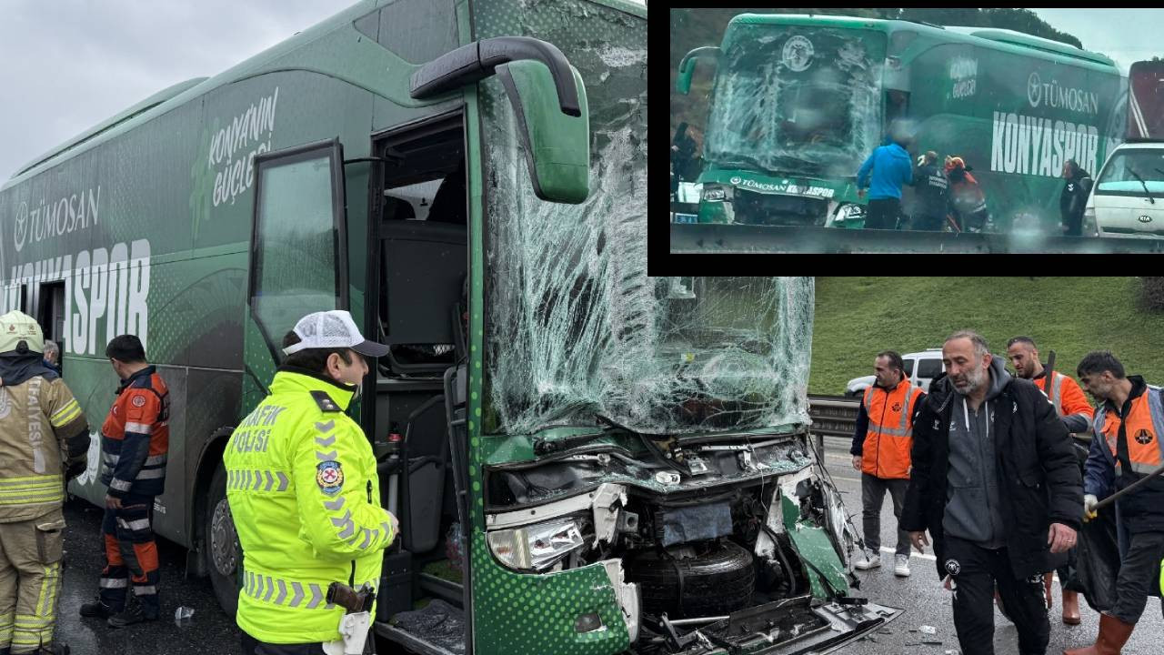Konyaspor takım otobüsü kaza yaptı: Beşiktaş maçı ertelenecek mi?