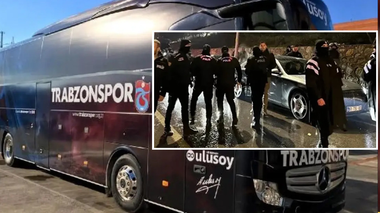 Trabzonsporlu futbolculara saldırı: Takım otobüsü...