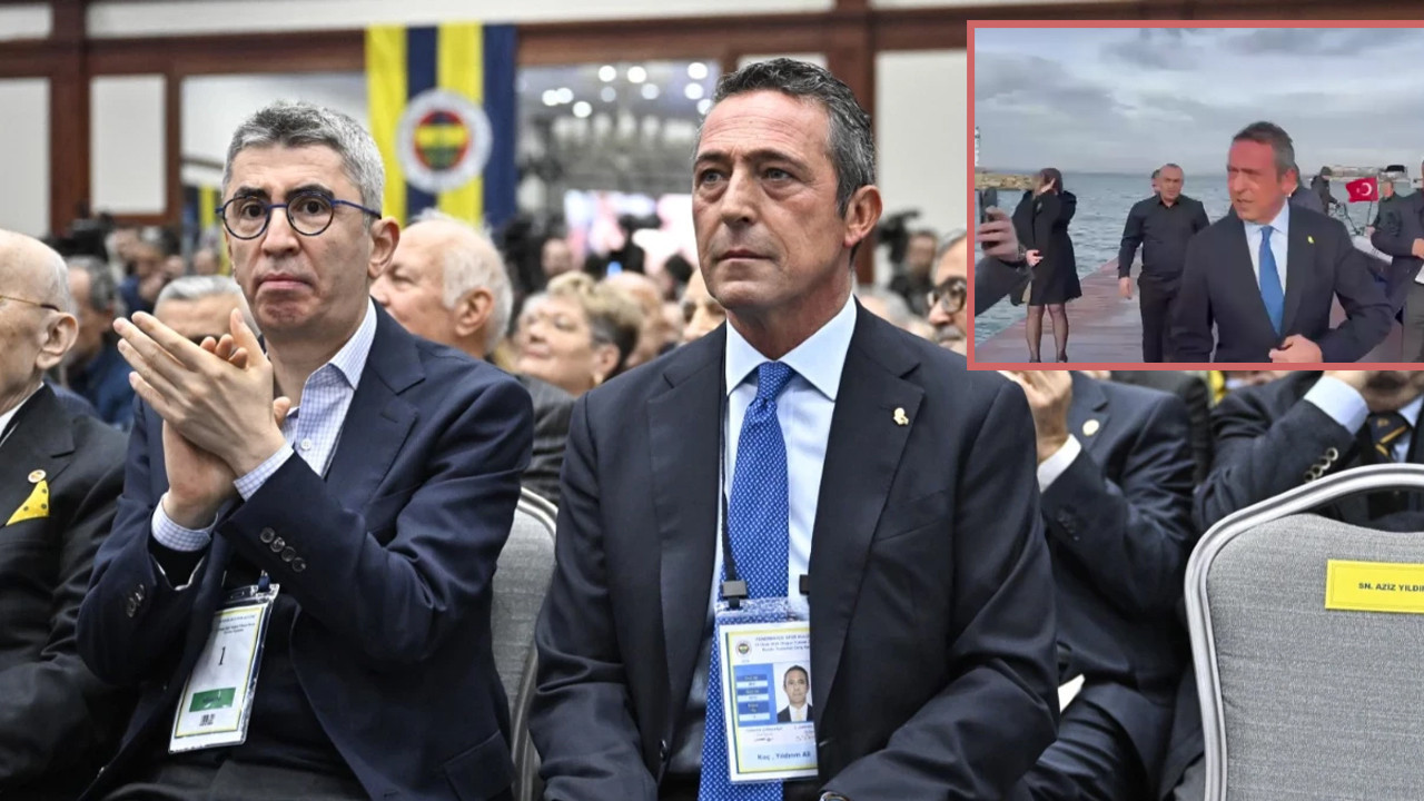 Eski Fenerbahçe Başkanı Ali Koç toplantıyı terk etmek zorunda kaldı