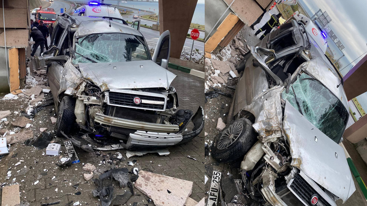 Hastane güvenliği yerle bir oldu: Zonguldak’ta feci kaza