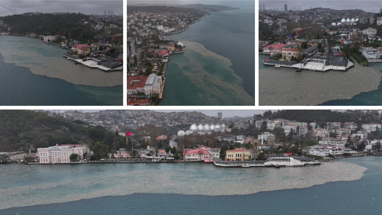 İstanbul’da sağanak alarmı: Boğaz çamura bulandı, deniz kahverengiye döndü