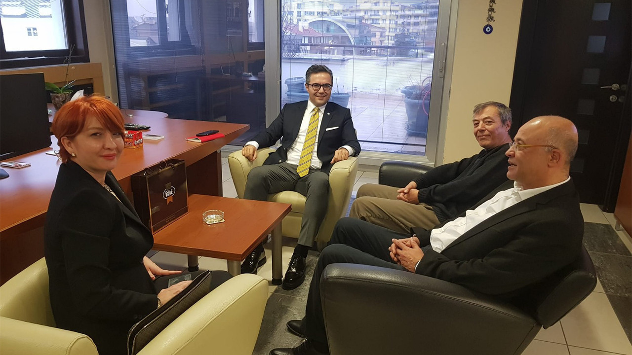 İYİ Parti'den Yeniçağ Ankara bürosuna ziyaret