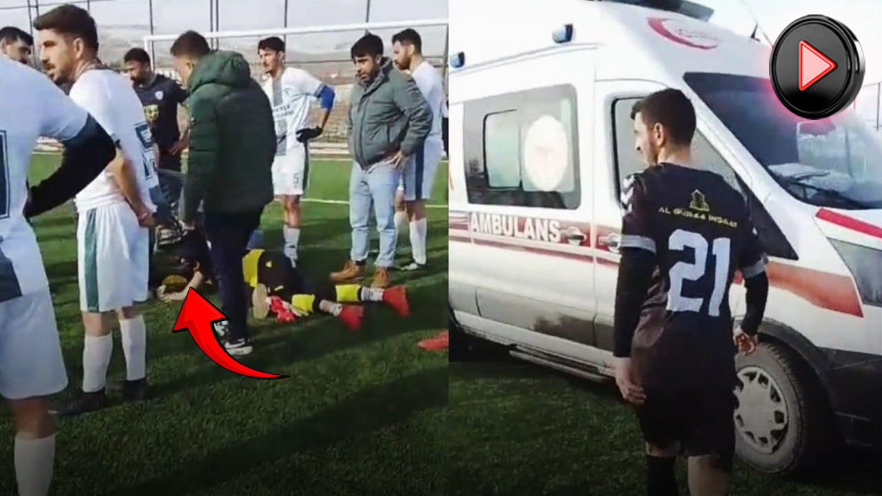 Amatör maçta dehşet anları: Kaleci dilini yuttu