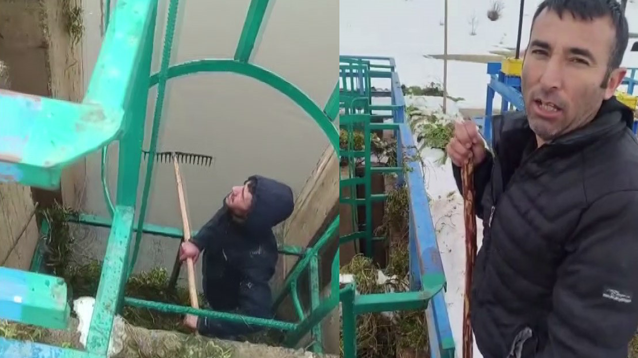 DSİ'nin yapması gerekeni vatandaş yaptı: Baraj kapaklarını temizlediler