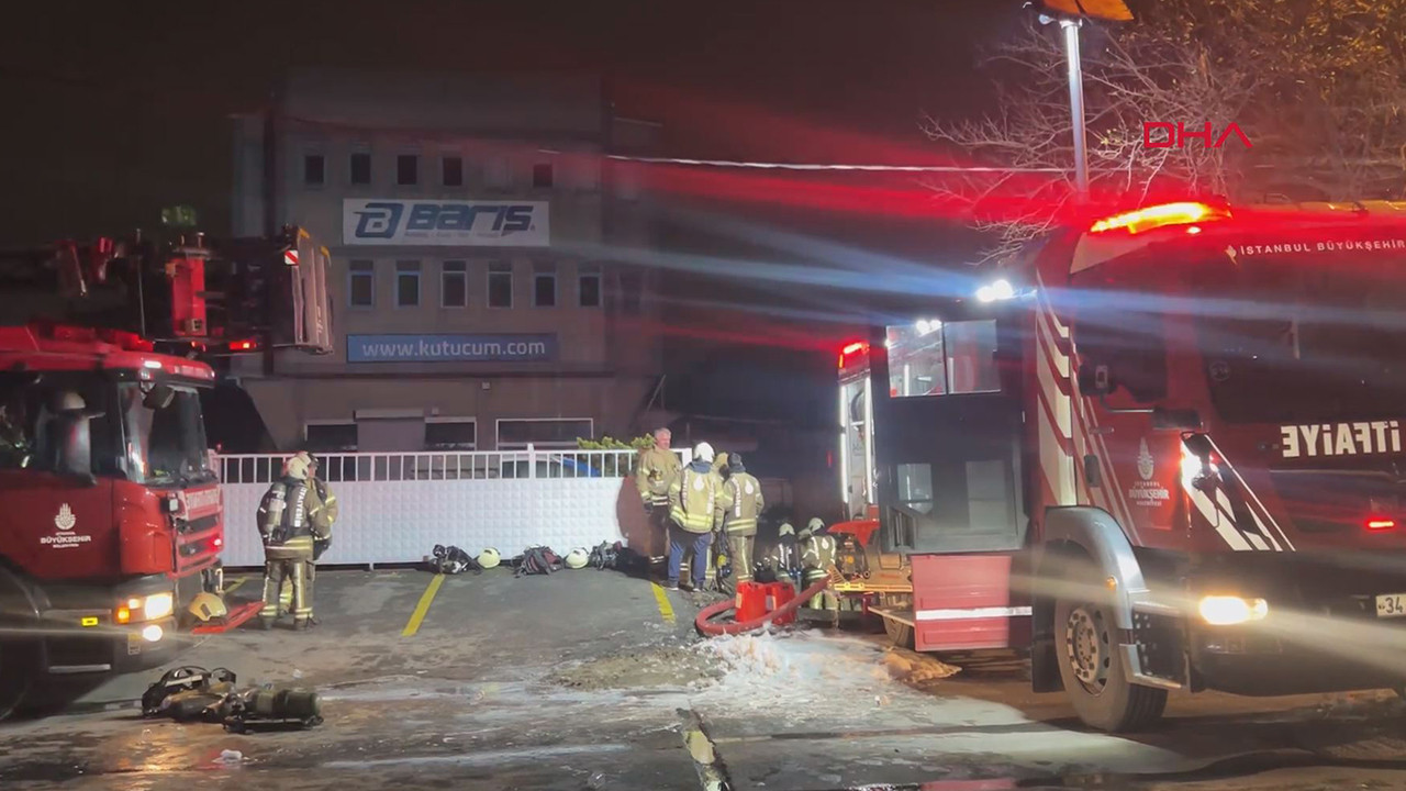 Tekstil atölyesinde yangın