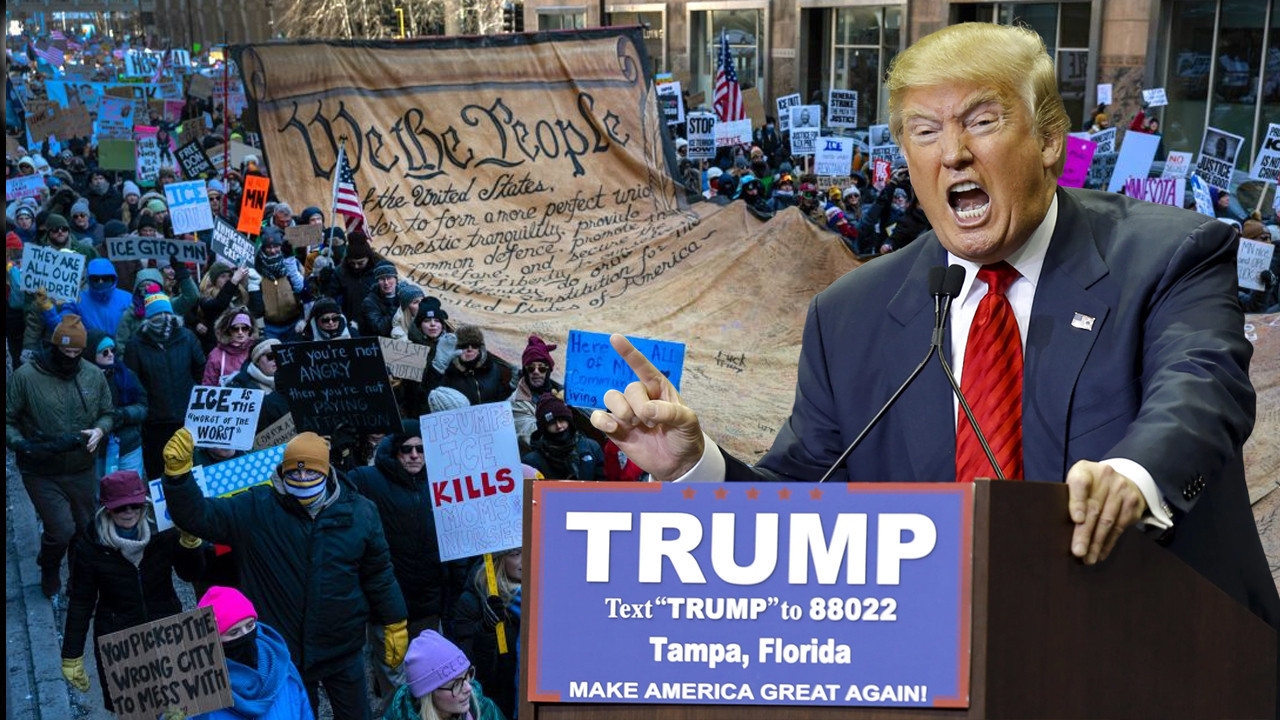 Trump’ı eleştirenin vay haline: Celbi alan polis genç ya da yaşlı dinlemiyor