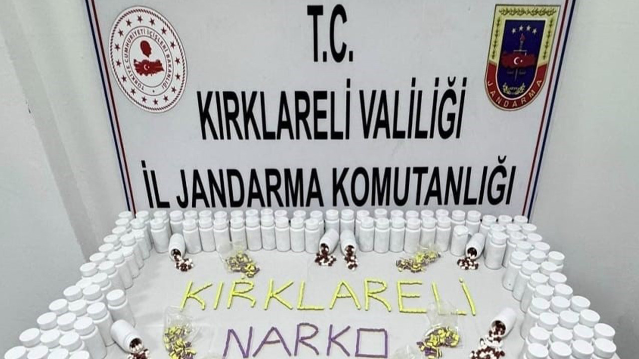 Lüleburgaz’da uyuşturucu operasyonu: Binlerce hap ele geçirildi