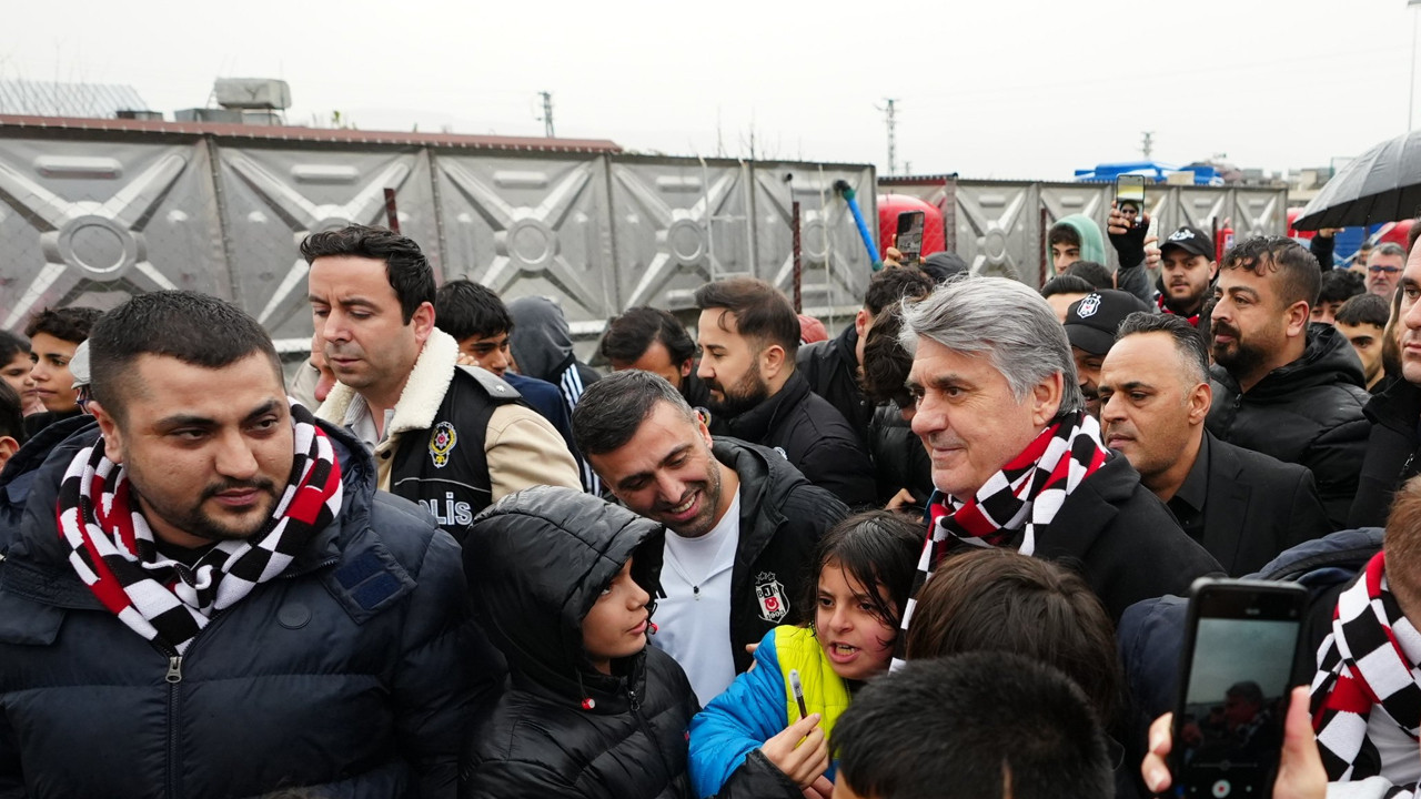 Beşiktaş Başkanı Serdal Adalı'dan deprem bölgesine ziyaret