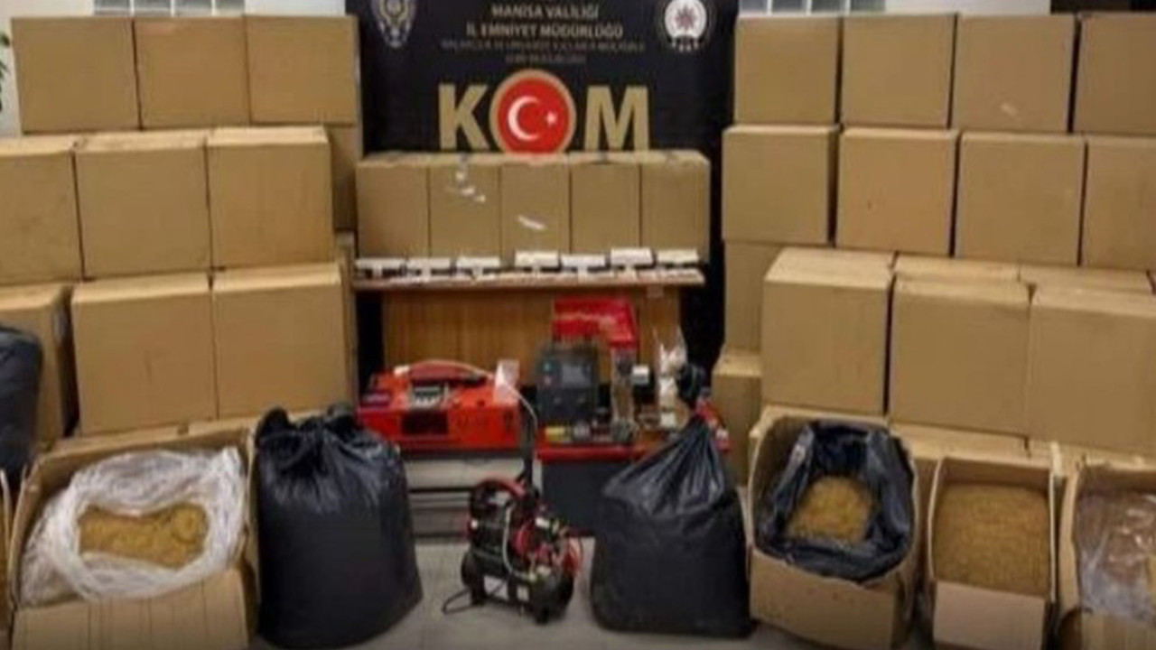 Manisa’da 1 milyon makaron ele geçirildi