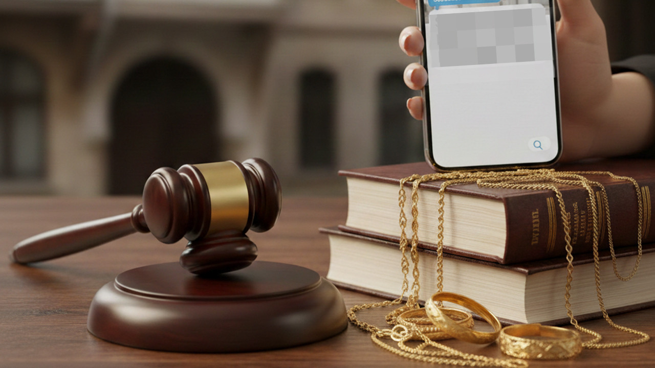 Yargıtay’dan emsal takı kararı: Mesaj delil sayıldı, altınlar kadında kaldı