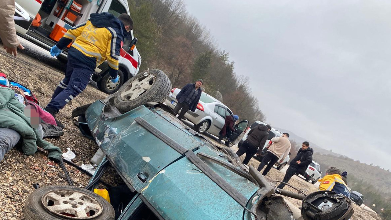 Gerede'de korkunç kaza: İstanbul’a gidiyorlardı: 4 kişi hastaneye kaldırıldı