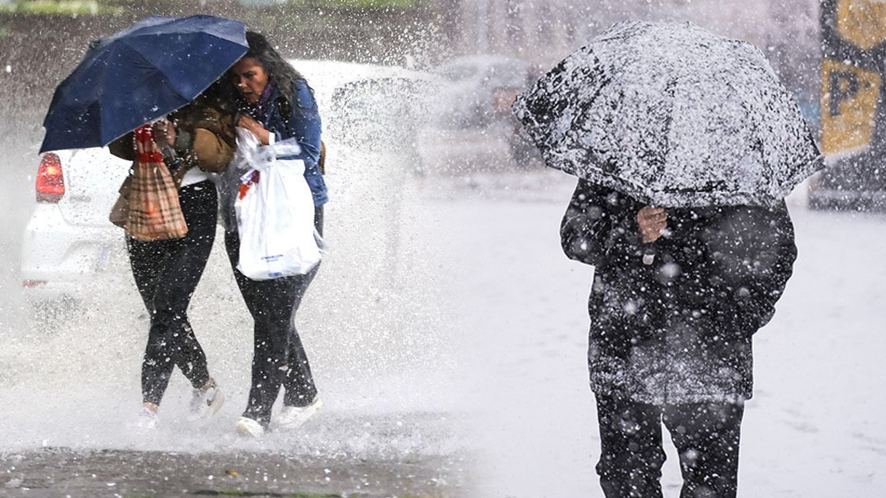 Meteoroloji’den çok kuvvetli sağanak ve kar yağışı uyarısı: 17 ilde etkili olacak