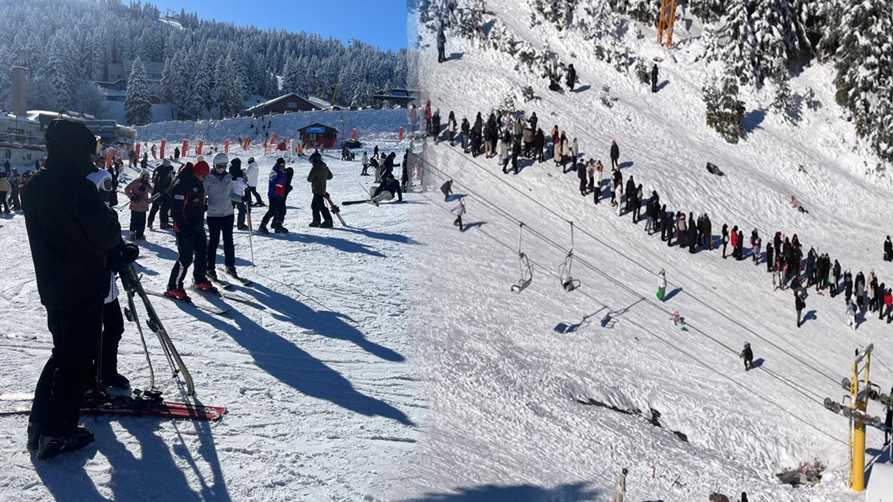 Sömestirde Uludağ’a tatilci akını: Geçen yıla fark attı