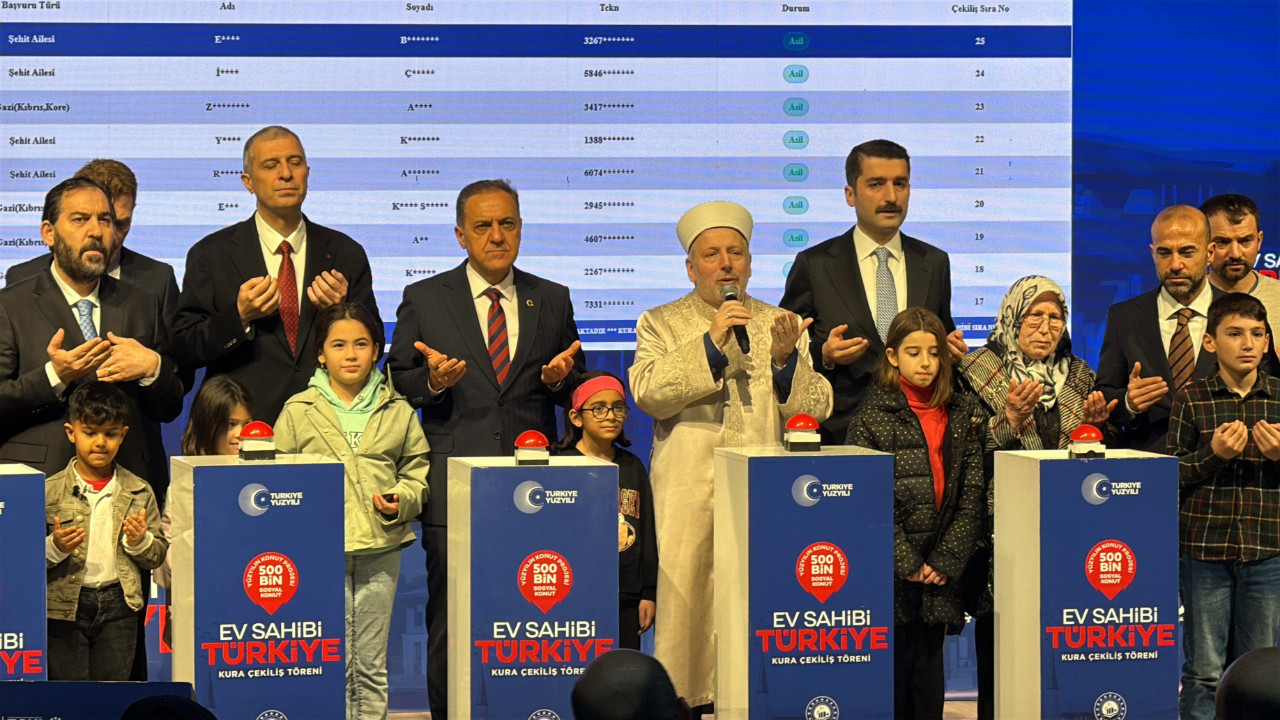 TOKİ Yalova kura sonuçları belli oldu