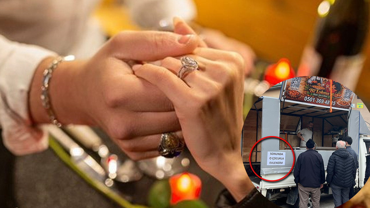 Yılların aşkı gerçek oldu: Bursa'da sevdiği adamla evlenince lokma dağıttı