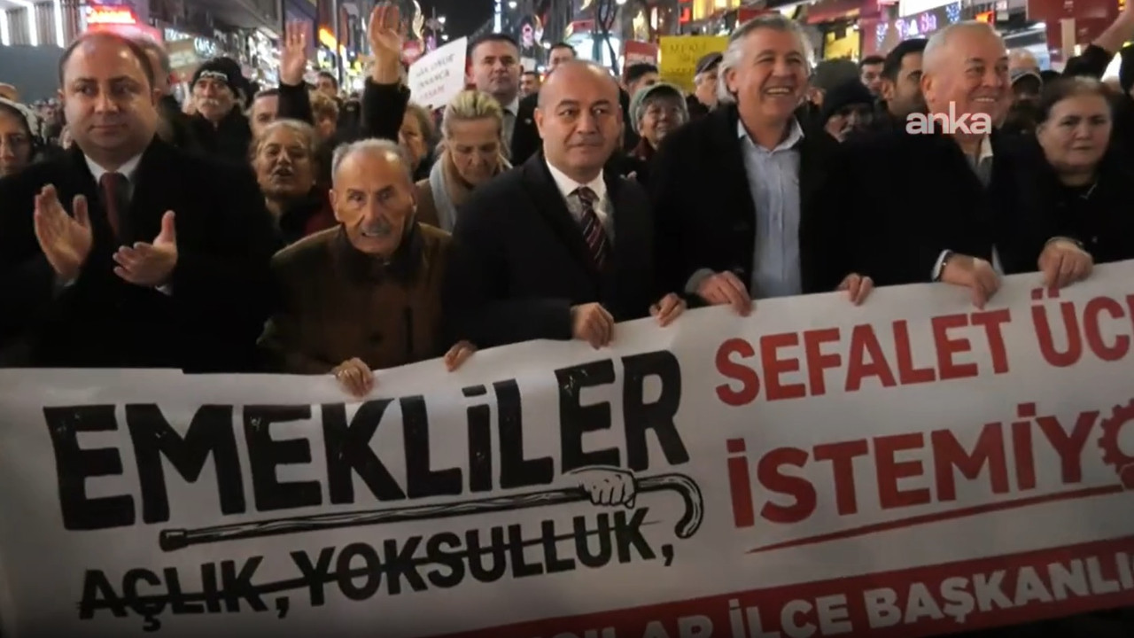 CHP emekliler için sokakta: 'Bu düzene son vereceğiz'