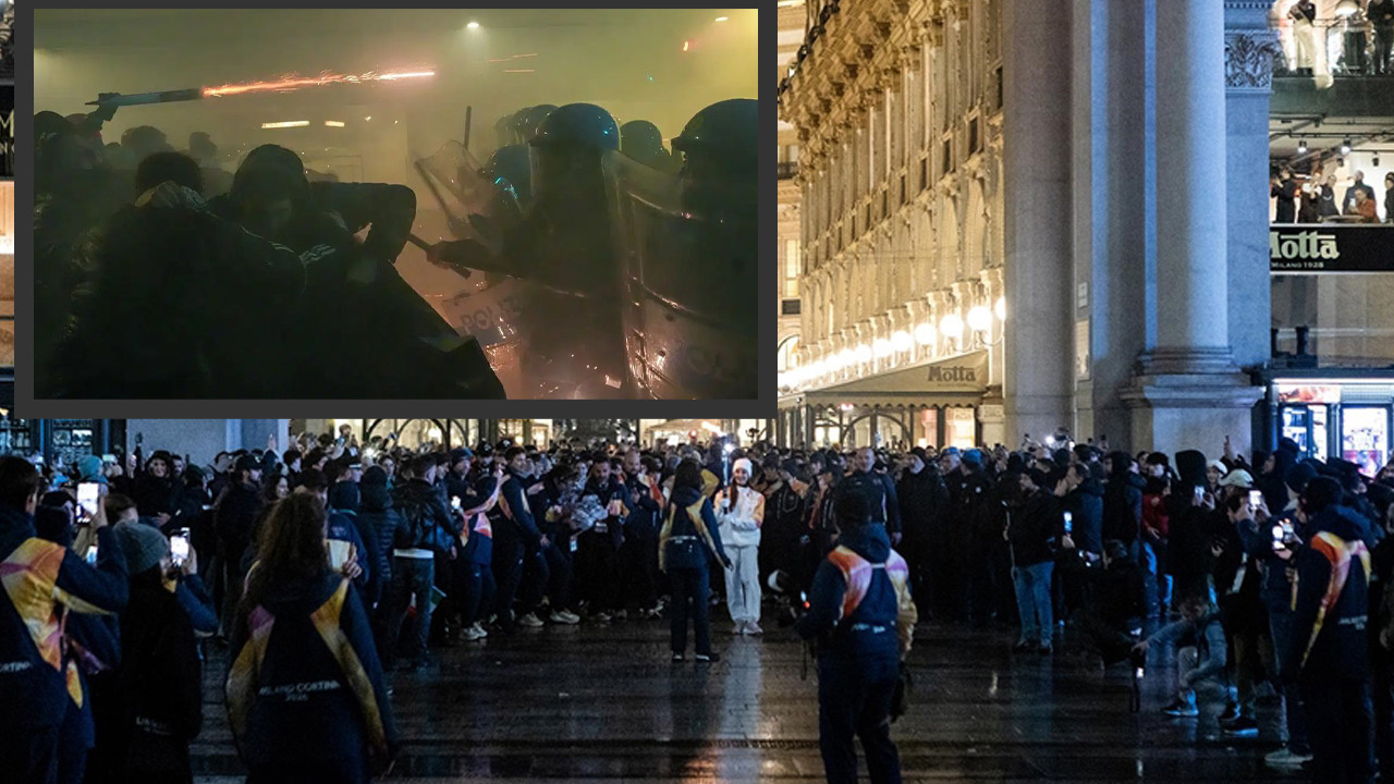 Milano’da Kış Olimpiyatları protestosu: Polis otoyolu kapattı