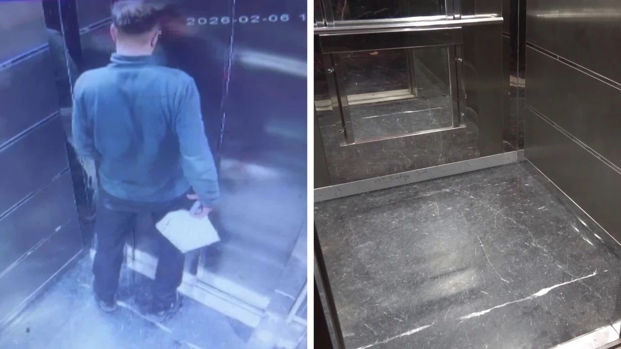 Asansördeki idrar kokusunun sırrı kamerayla çözüldü