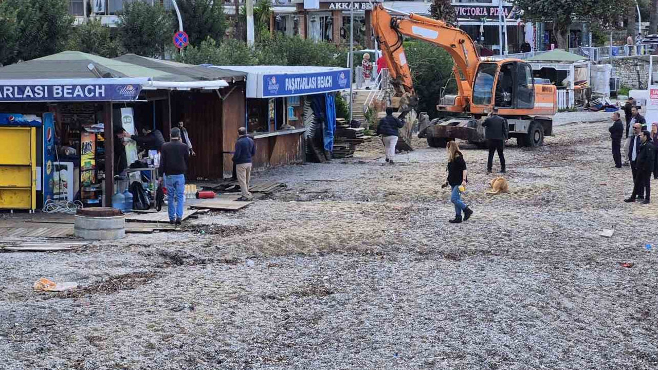 Bodrum’da yıkım başladı