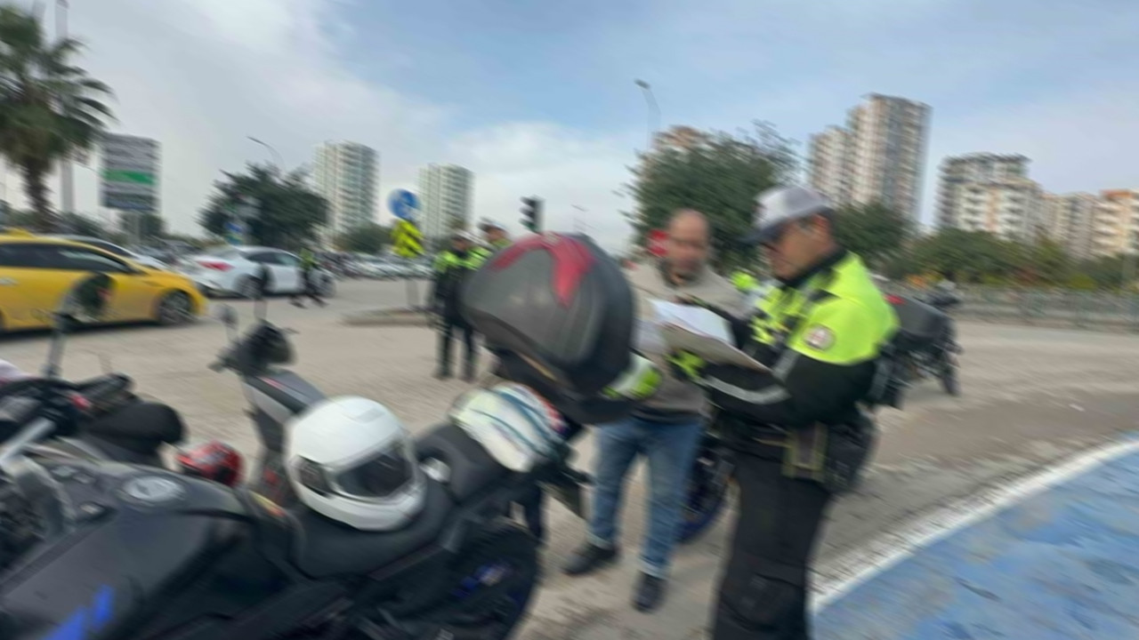Ehliyetsiz motosiklet sürücüsüne binlerce liralık ceza