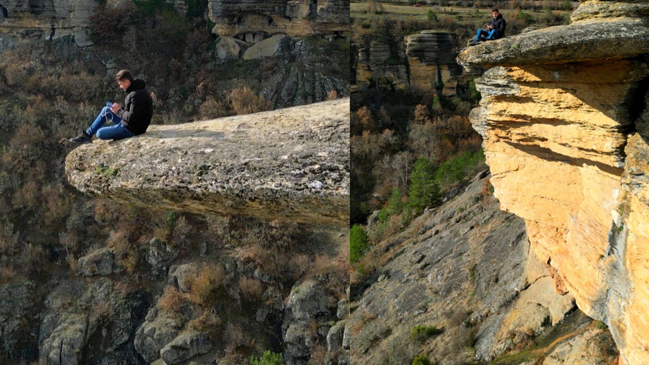 Şarkıcı Çelik’in klibiyle ünlenen kayada büyük risk: Valilik uyardı: “O Kaya her an çökebilir”