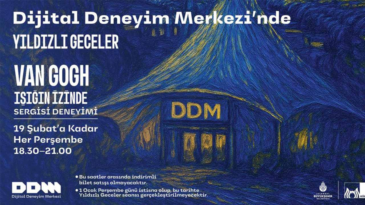 Van Gogh’un dünyası İstanbul’da ışıldıyor: Yıldızlı Gece seanslarına yoğun ilgi