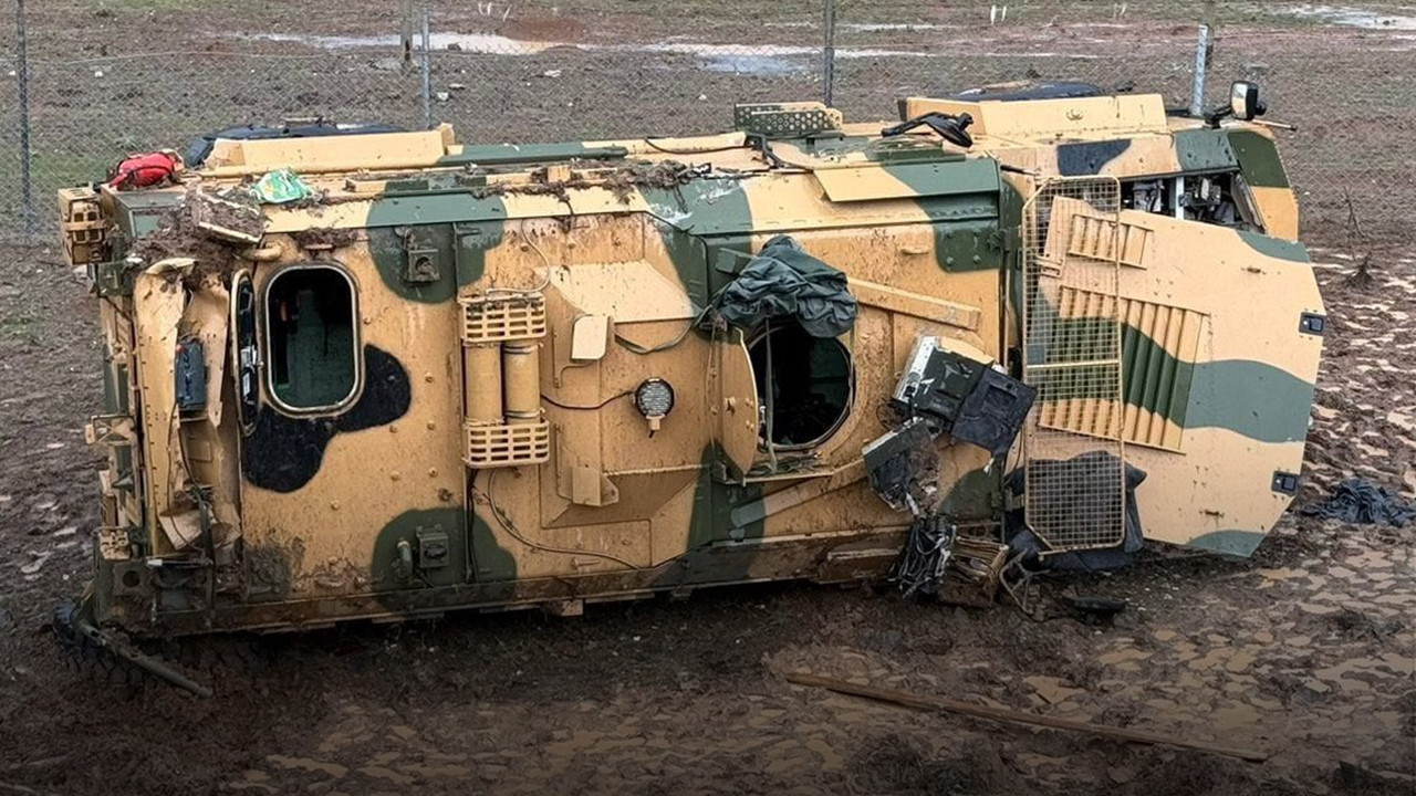 Gaziantep’te askeri araç şarampole devrildi: 10 asker yaralandı