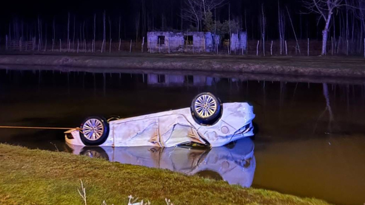 Samsun’da sulama kanalına araç devrildi: 1 ölü, 1 yaralı