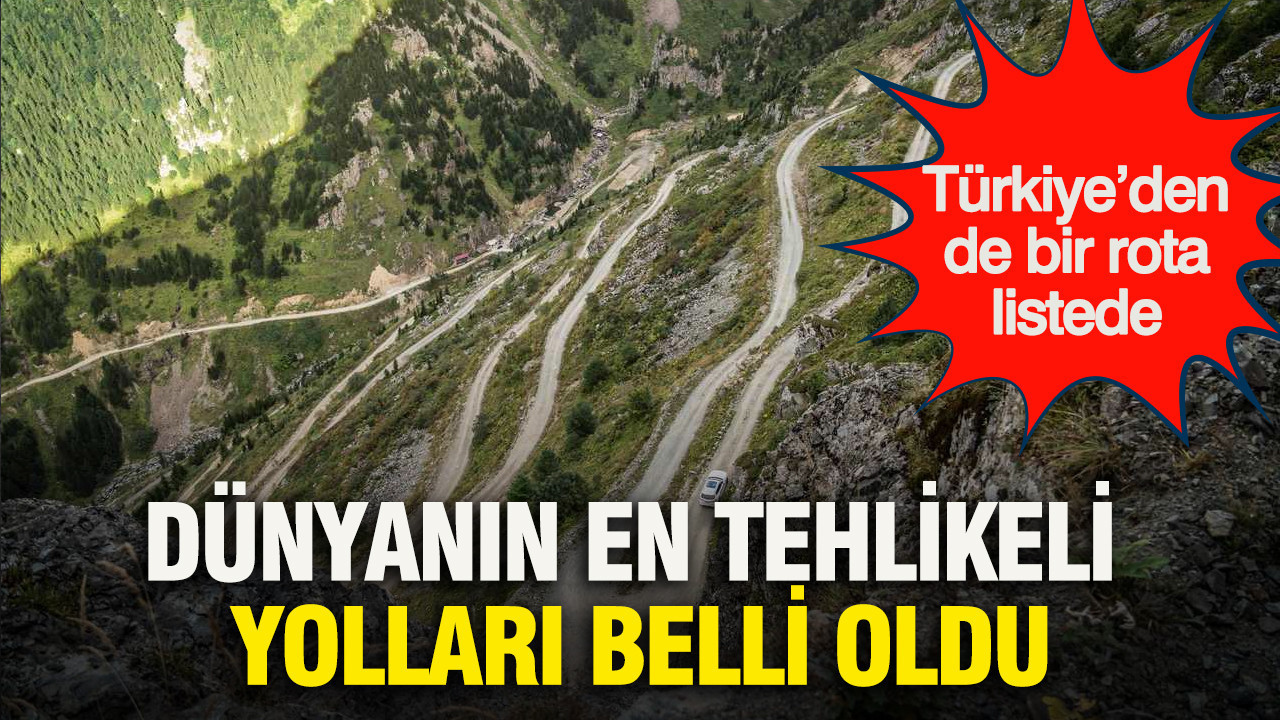 Dünyanın en tehlikeli yolları belli oldu: Türkiye'den Bayburt–Of D915 kara yolu listeye girdi