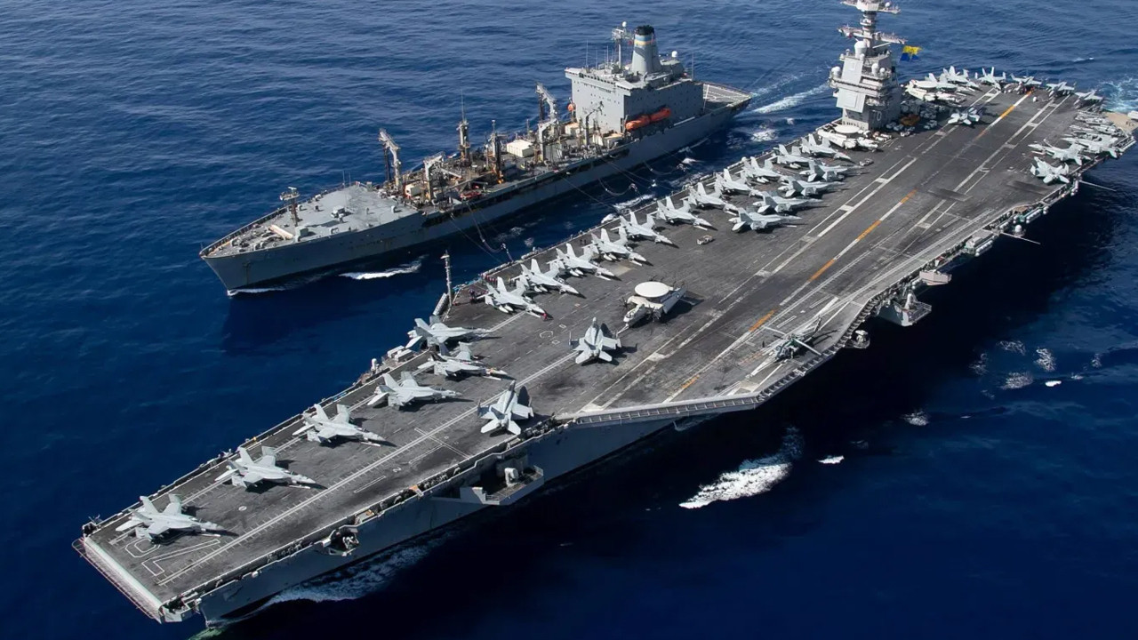 Maduro’ya karşı Karayipler’e gitmişti... Dev uçak gemisi şimdi de rotasını Orta Doğu’ya kırdı