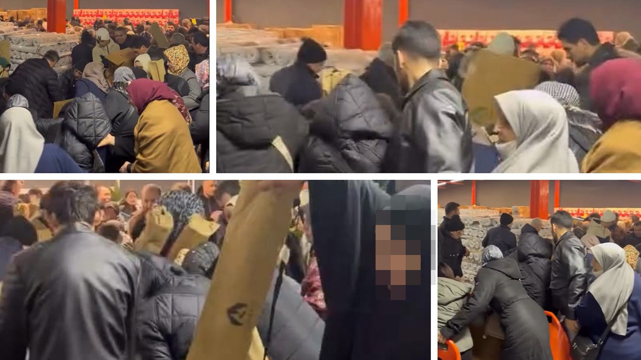 Bursa’da mağaza açılışında izdiham: 100 TL için uzun kuyruk