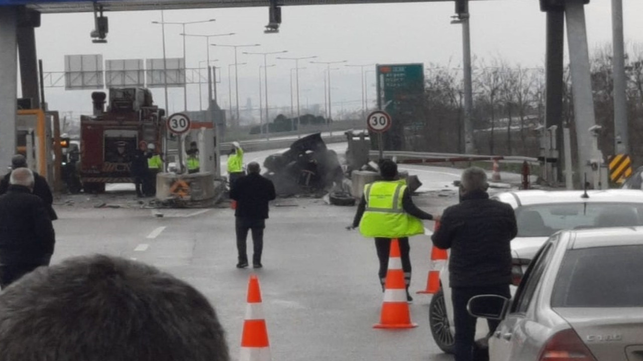 Sürücü alevler içinde kaldı: Kuzey Marmara Otoyolu’nda feci kaza