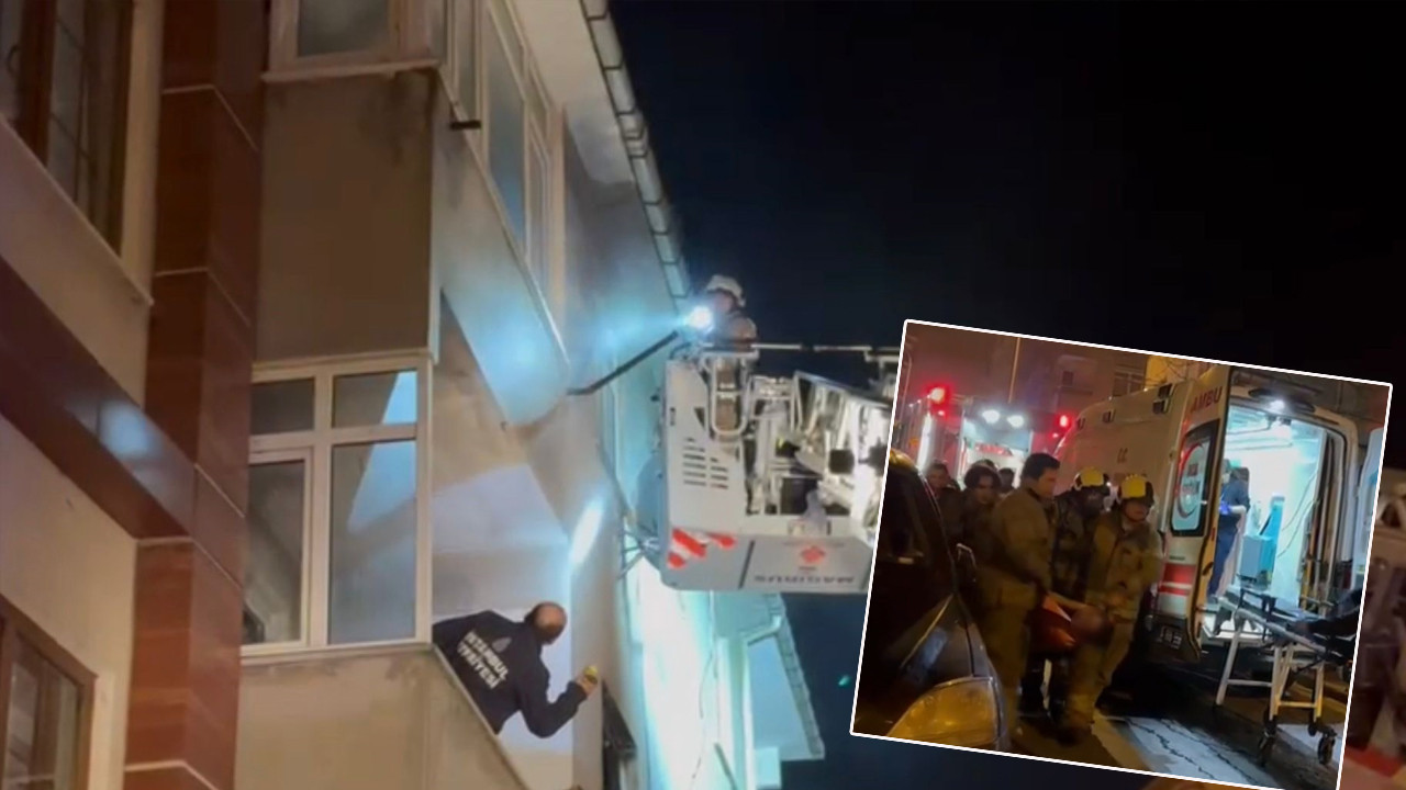 Alevler binayı sardı: Sancaktepe’de çıkan yangında bir kişi yaralandı