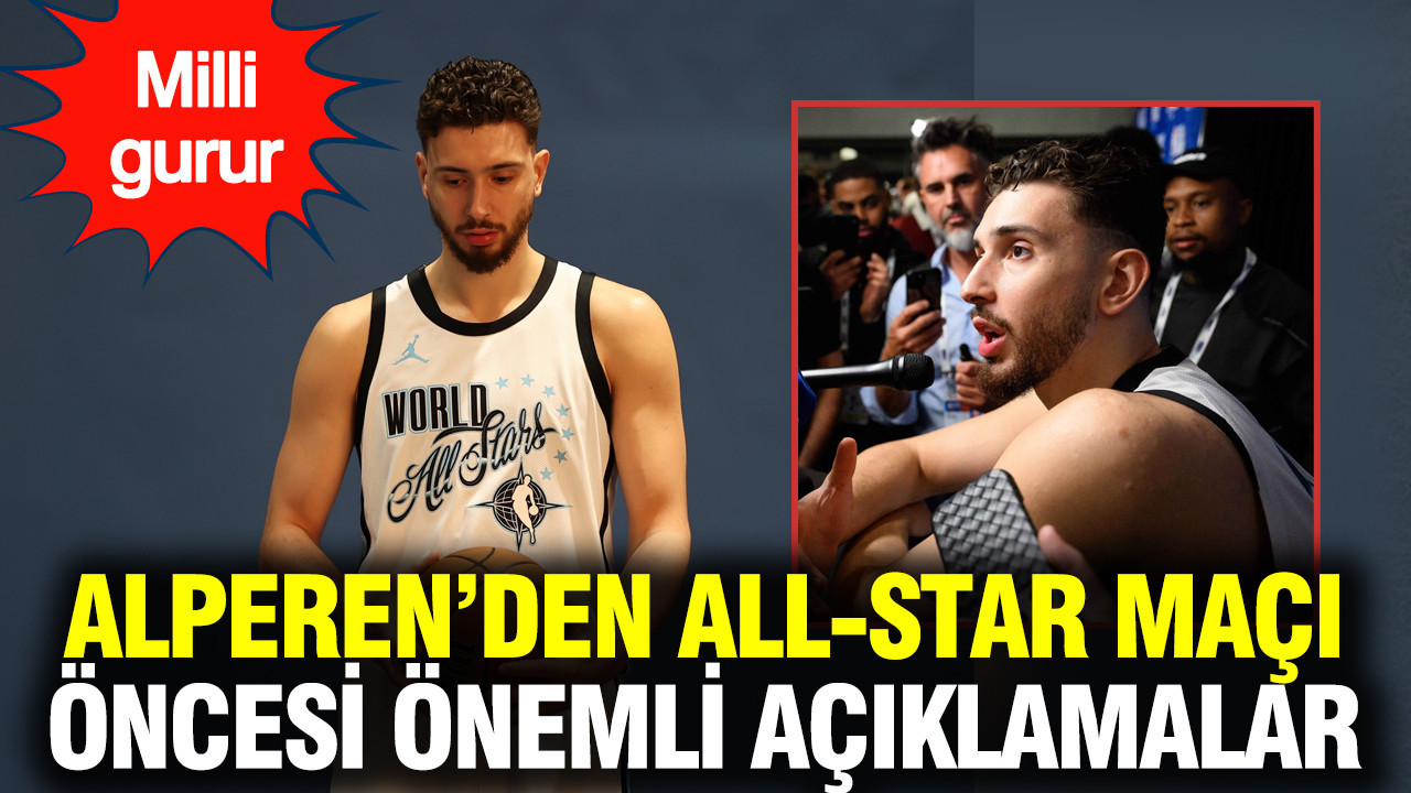 Alperen Şengün'den NBA All-Star maçı öncesi önemli açıklamalar