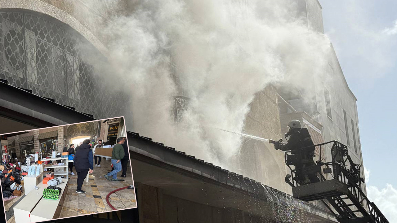 Dumanlar AVM'deki mağazayı sardı: Esnaf malları kurtarmak için seferber oldu