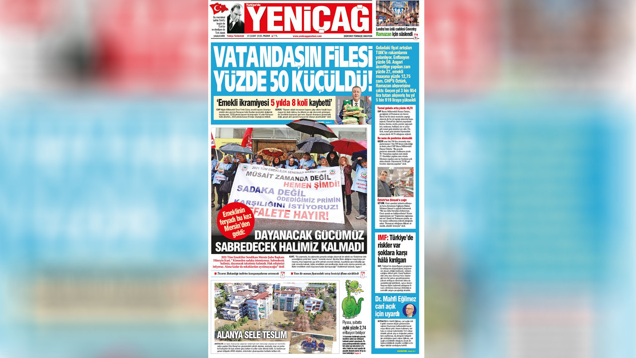 Yeniçağ gazetesi: Vatandaşın filesi yüzde 50 küçüldü