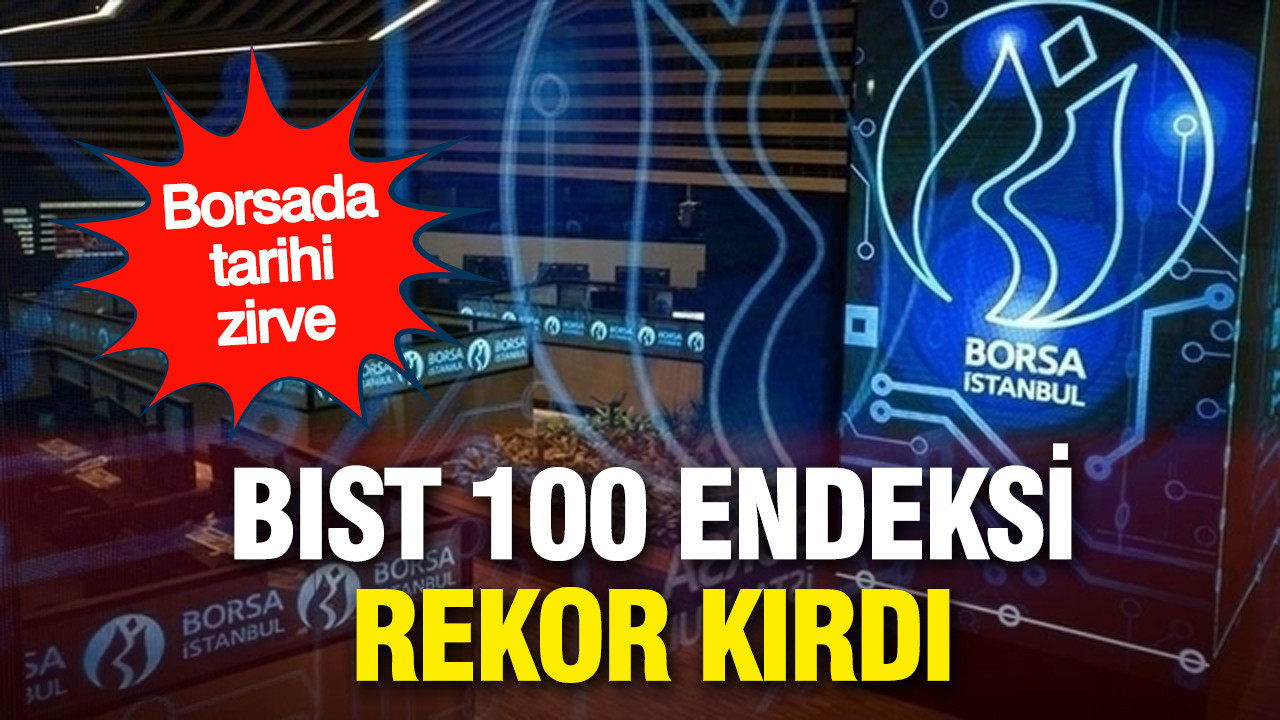 Borsa İstanbul’da BIST 100 endeksi, 14.433,15’le rekor kırdı.