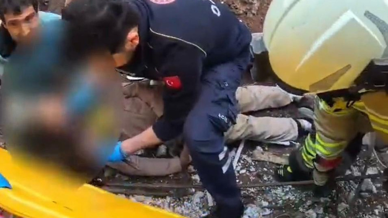 İnşaat işçisinin başına demir saplandı... Durumu kritik