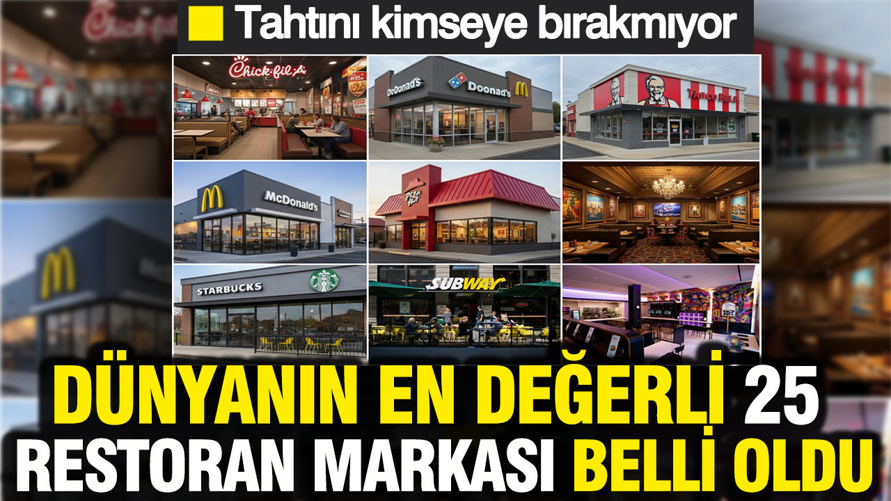 McDonald’s tahtını kimseye bırakmıyor: Dünyanın en değerli 25 restoran markası belli oldu
