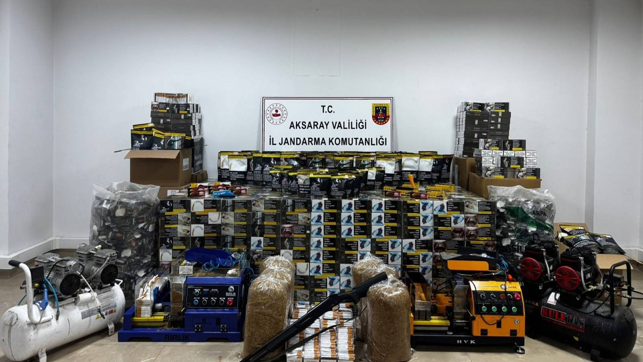 Ortaköy’de milyonluk kaçak sigara operasyonu