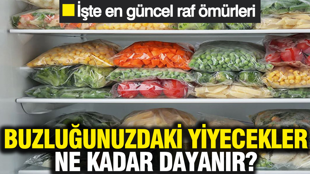 Buzluğunuzdaki yiyecekler ne kadar dayanır? İşte en güncel raf ömürleri