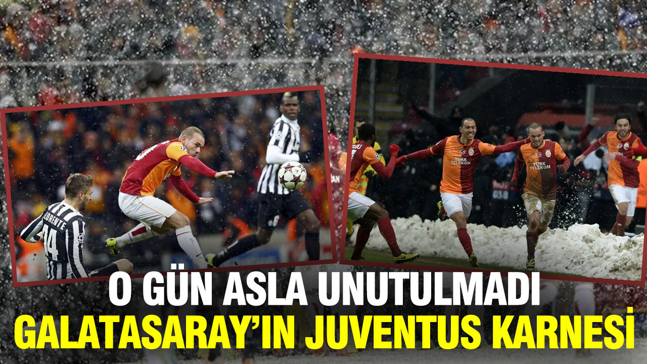 O maç hiç unutulmadı: İşte Galatasaray'ın Juventus karnesi