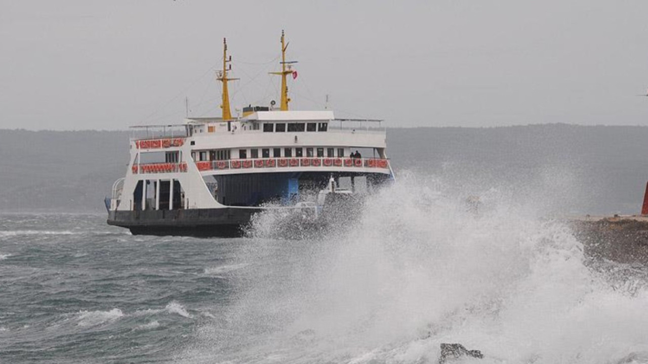 İstanbul'da bazı vapur seferleri iptal edildi
