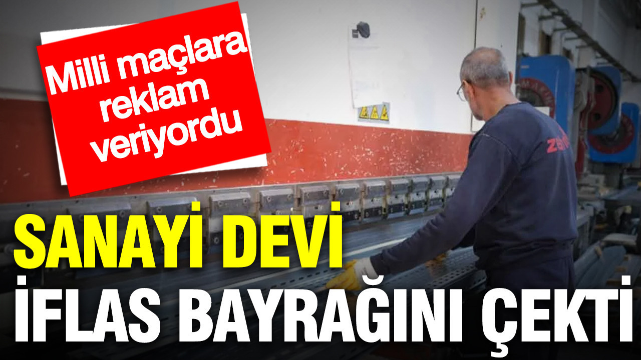 Milli maçlara reklam veriyordu: İflas başvurusu yaptı