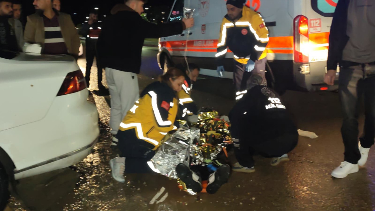 Aksaray’da motosiklet – kamyonet çarpışması: 2 yaralı